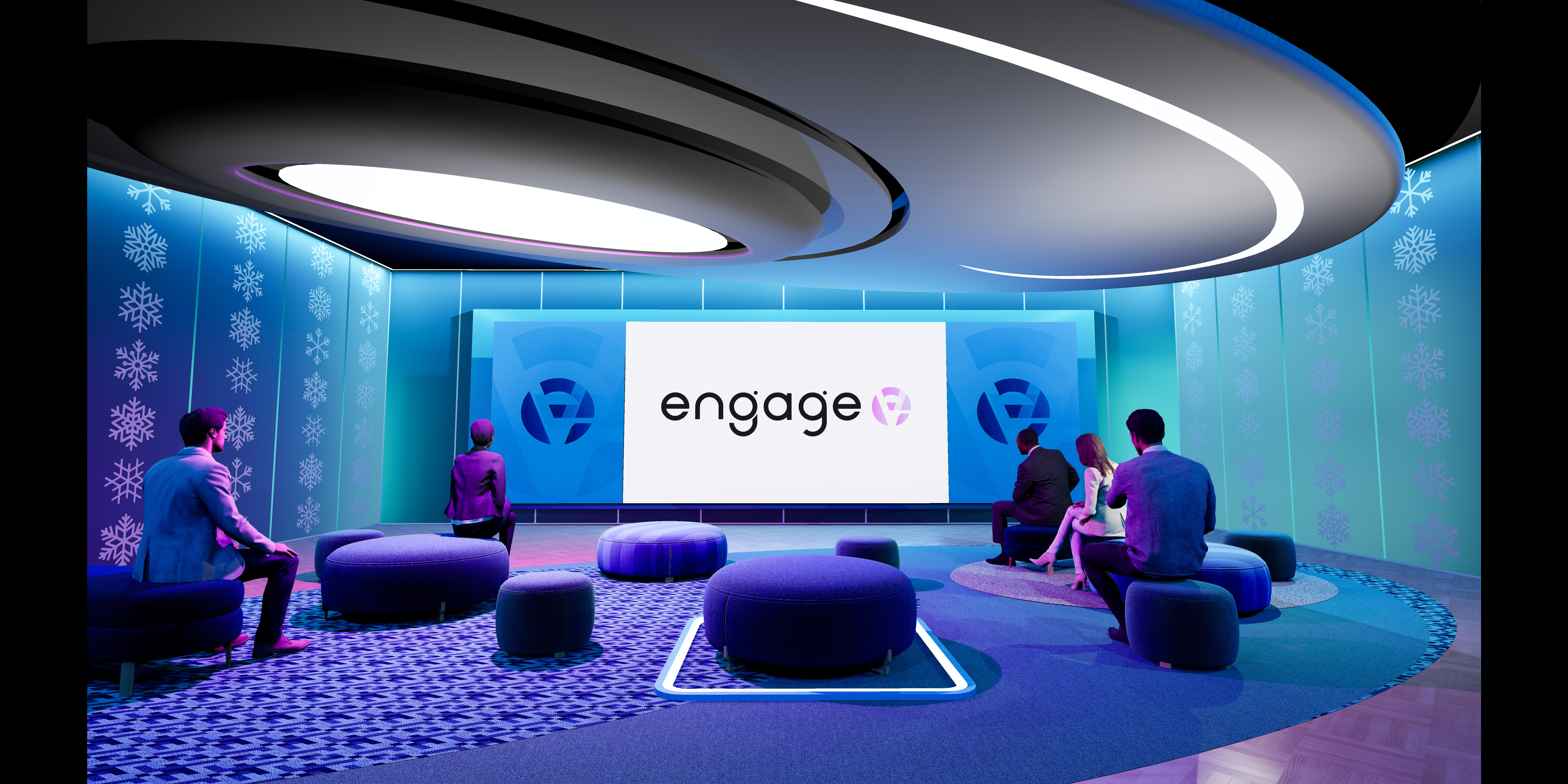 virtual event lounge